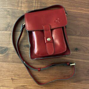 Patricia Nash Red Leather Crossbody Bag